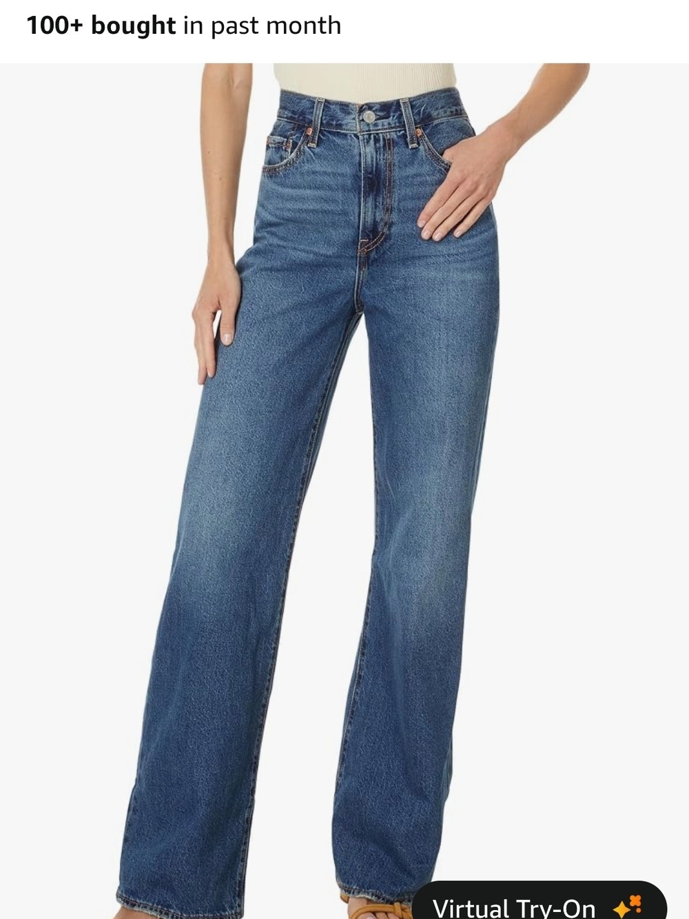 Levi's Classic High-Rise Wide-Leg Jeans in Blue